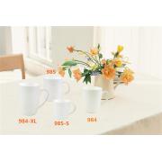 New Bone China Mugs, White Color-16 OZ - 36pcs/cs