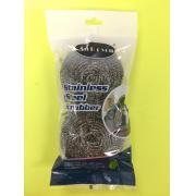  # 462 2-Piece Flat Stainless Scrubber-40g ea-72 pcs/cs