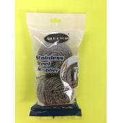  2-Piece Round Stainless Scrubber-40g ea-72 pcs/cs