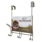  #340, Over-the-Door Rack with Steel Satin Nickel Plate-12 pcs/cs