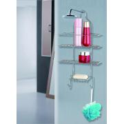 Shower Caddy with Soap Dish- chrome finish-12 pcs/cs