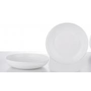 #8841 Opal- White shallow plate (Dia 10