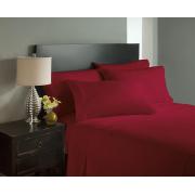 4 PC sheet set-Burgundy color-Queen size-6 sets/cs