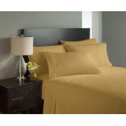 4 PC sheet set-Gold color-King size-6 sets/cs