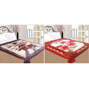 Blanket with floral prints- assorted- standard size ( 79