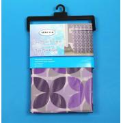 PEVA Shower Curtain with purple floral prints-12pcs/cs