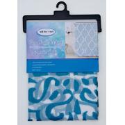 PEVA Shower Curtain with blue floral prints-12pcs/cs