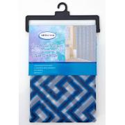 PEVA Shower Curtain with navy maze prints-12pcs/cs