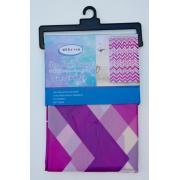 PEVA Shower Curtain with purple pink wave prints-12pcs/cs