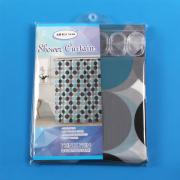 PEVA Shower Curtain With 12 Hooks-floral prints-12pcs/cs