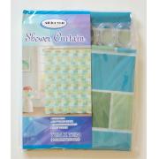 PEVA Shower Curtain With 12 Hooks-floral prints-12pcs/cs