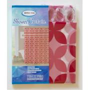 PEVA Shower Curtain With 12 Hooks-floral prints-12pcs/cs