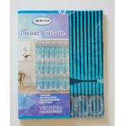 PEVA Shower Curtain With 12 Hooks-floral prints-12pcs/cs