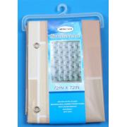 Heavy Duty PEVA Shower Curtain Liner with prints-12pcs/cs