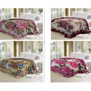 Queen/King Size Super Soft Bed Blanket with Pressed Prints-assorted- 5kg-4 pcs/cs