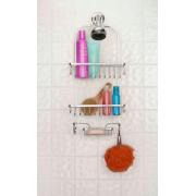 Heavy Duty Steel Chrome Shower Caddy-6pc/cs