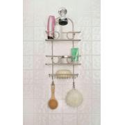 Heavy Duty Steel Satin Nickel plated Shower Caddy-6 pcs/cs