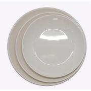 Melamine white Deep Dinner Plate Dia 9