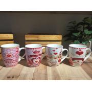 -Valentine New Bone China Mugs with Gift Box