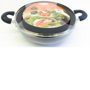 #2126, 5.5Q Non-stick Casserole with glass Lid 