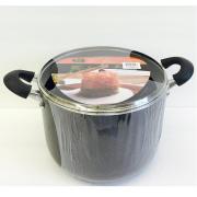 8Q High Casting Aluminum Casserole with glass Lid