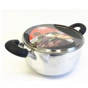4.5Q Non-Stick Casting Aluminum Casserole with glass 