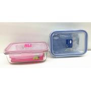 1700ml/57OZ  Rectangular Glass Food Storage Container-6 pcs/cs