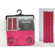 One Jacquard Grommet Panel-Magenta