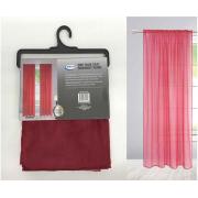One Faux Silk Grommet Panel-Burgundy