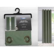 One Woven Grommet Panel- Green