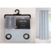 One Woven Grommet Panel- Pale Turqois