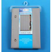Heavy Duty PEVA Shower Curtain Liner-Semi-transparent-Silver