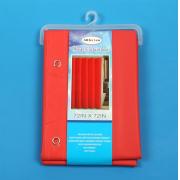 Heavy Duty PEVA Shower Curtain Liner-Semi-transparent-RED