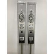 M Size 48-84 inches Complete Drapery Rod Set 3/4'' Diameter