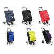 Rolling Fabric Cart with 4 Wheels and Front Thermo Bag- 12.6