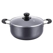 3.5Q Casting Aluminum Casserole with glass Lid