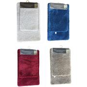 2-Piece Microfiber Solid Bath Mat Set-12 PCS/CS