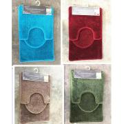 15mm Pile 3-Piece Solid Bath Mat Set-12 PCS/CS
