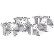 12 Piece 8+12+16+20 QT Stock Pot Set with Steamer-1 set/cs