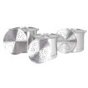 9 Piece 22+32+40QT Stock Pot Set-1 set/cs  