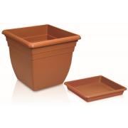 34L/9 Gal Square Urgup Flower Pot Set-10 PCS/CS