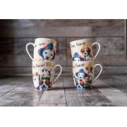 New Bone China Mugs with Puppy Prints-36 PCS/CS