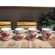 Valentine New Bone China Mugs with Gift Box-36 PCS/CS