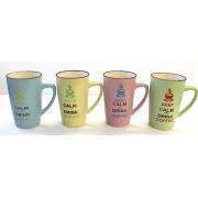 14 Oz Hand Scratch Mugs-36 pcs/cs