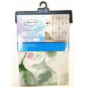 PEVA Shower Curtain with floral prints-12pcs/cs
