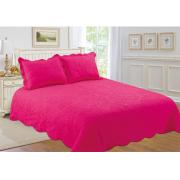 King Size Quilt Set-Hot Pink Solid Color