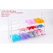 4-Tier Shoe Rack-white color-6pcs/cs  