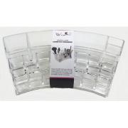 Plastic Clear Cosmetics Case-6pcs/cs