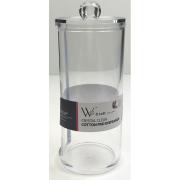 Plastic Clear Cosmetics Case-Cylinder-5pcs/cs