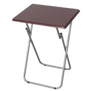 #7009, 19Wx15Dx26H Folding Table Walnut Color-6 PCS/CS